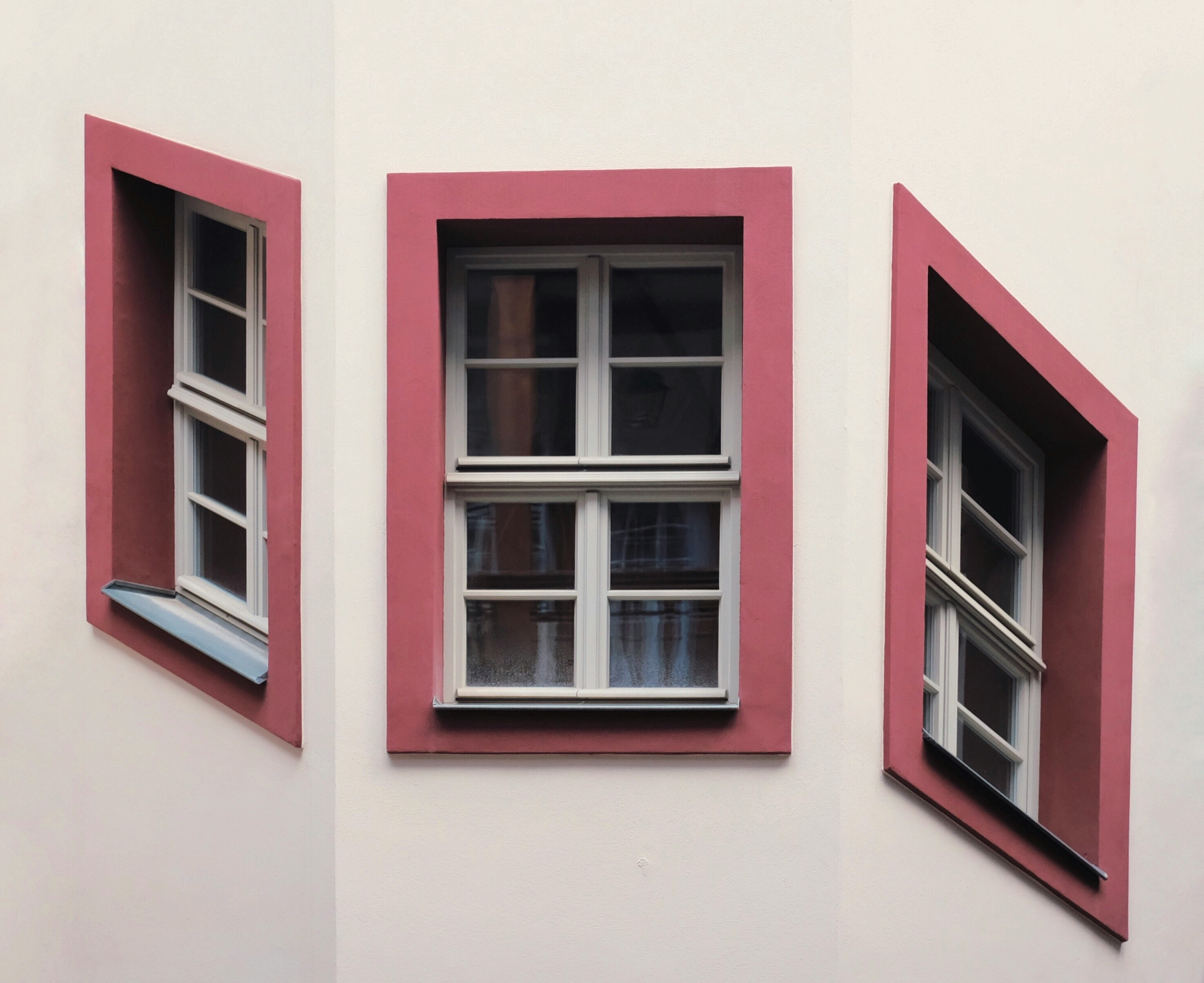 white sash windows